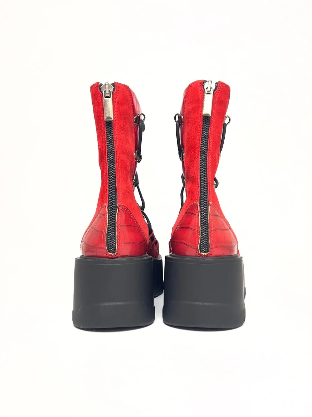 Free People Simone Wedge Boot in red Size 40